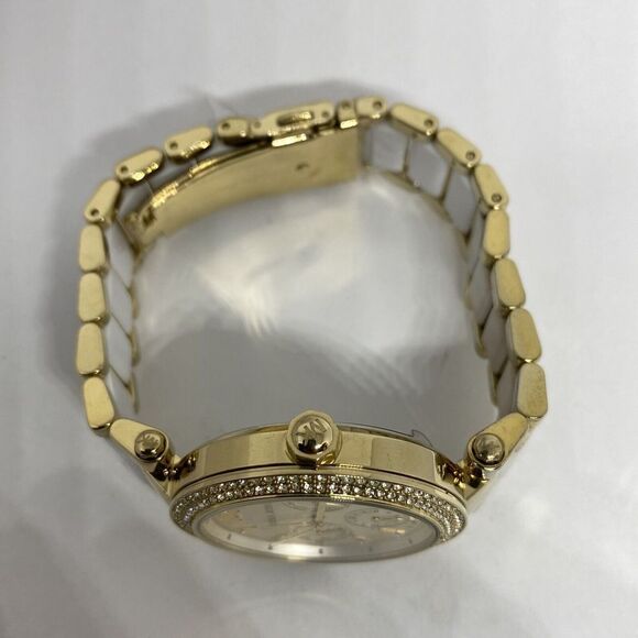 Michael Kors MK6374 Women's Stainless Steel Analog Gold Dial Quartz Watch WO684 - Picture 8 of 12